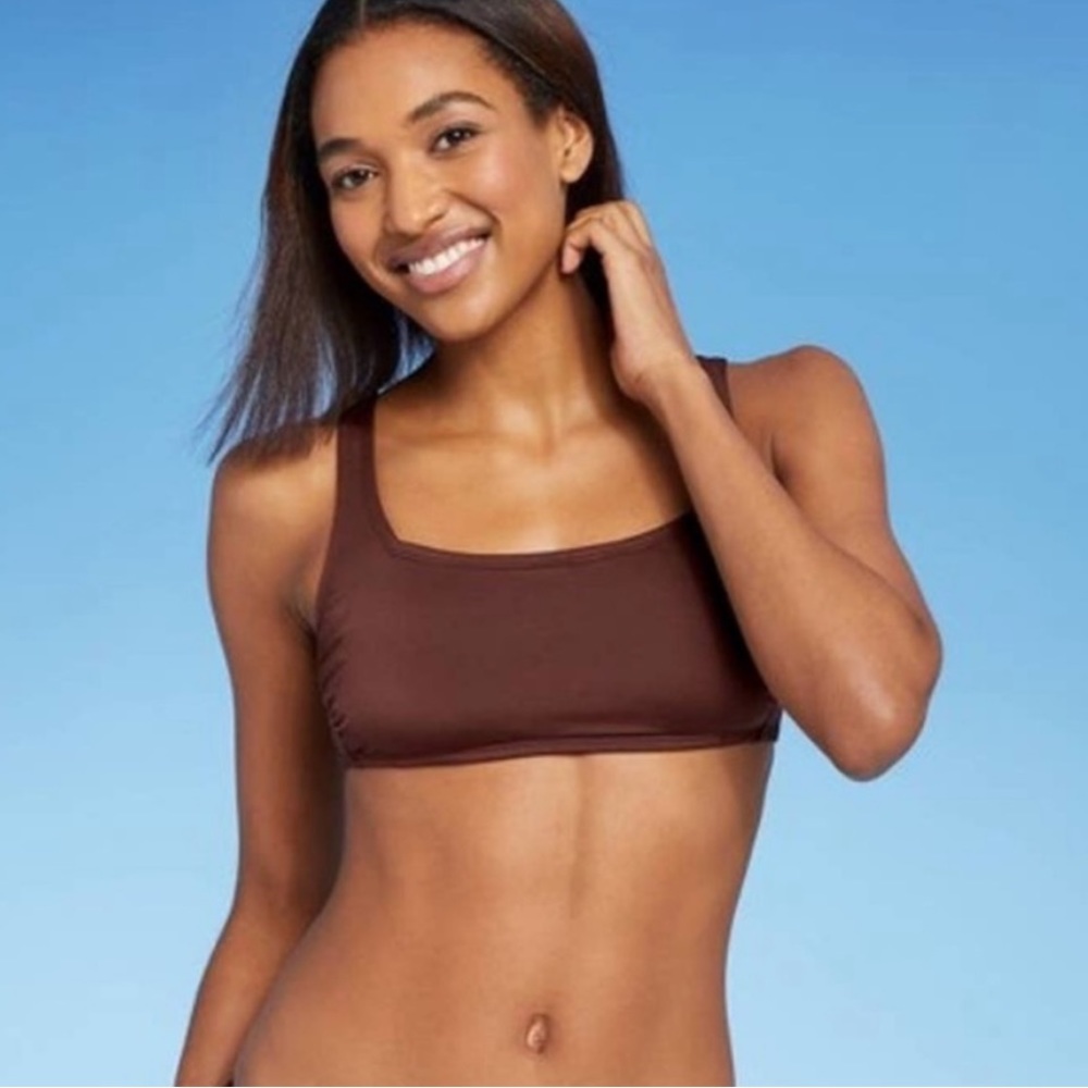 Brown Swim Top